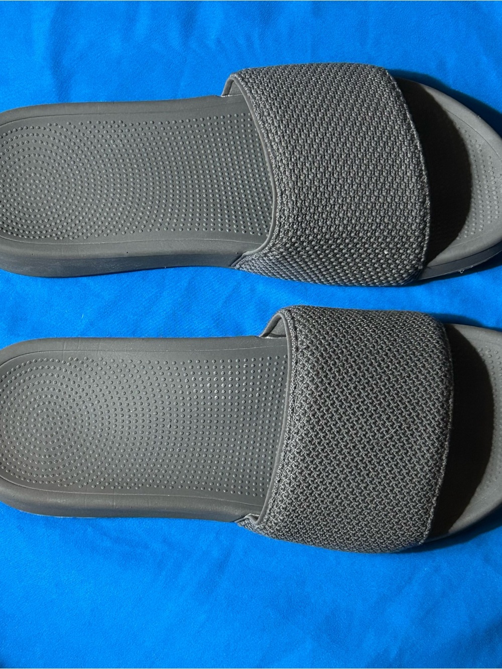 Allbirds Sugar Slides — Dark Taupe — Size 9